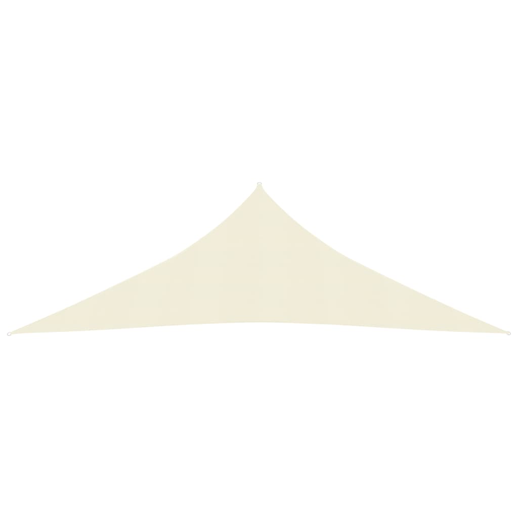 Voile d'ombrage 160 g/m² Crème 3,5x3,5x4,9 m PEHD
