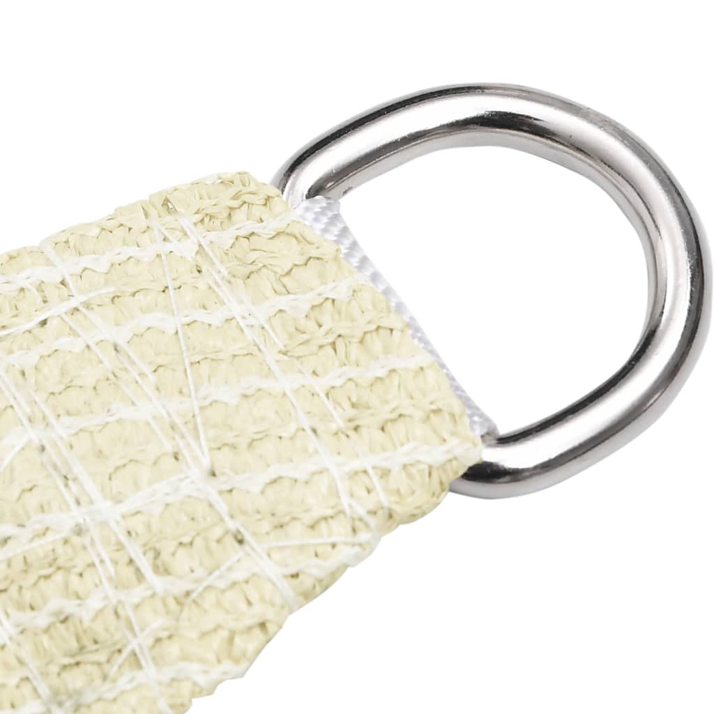 Voile d'ombrage 160 g/m² Crème 3,5x3,5x4,9 m PEHD