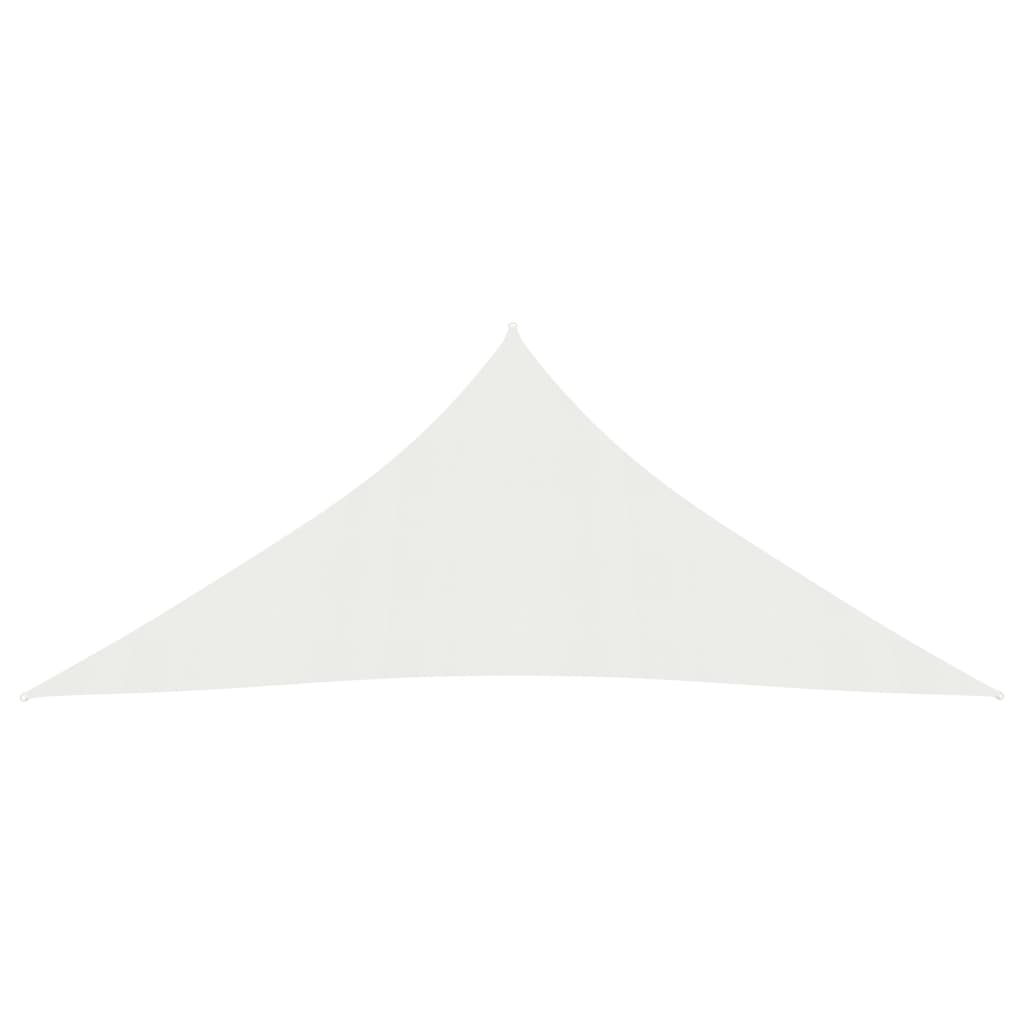 Voile d'ombrage 160 g/m² Blanc 3x4x4 m PEHD