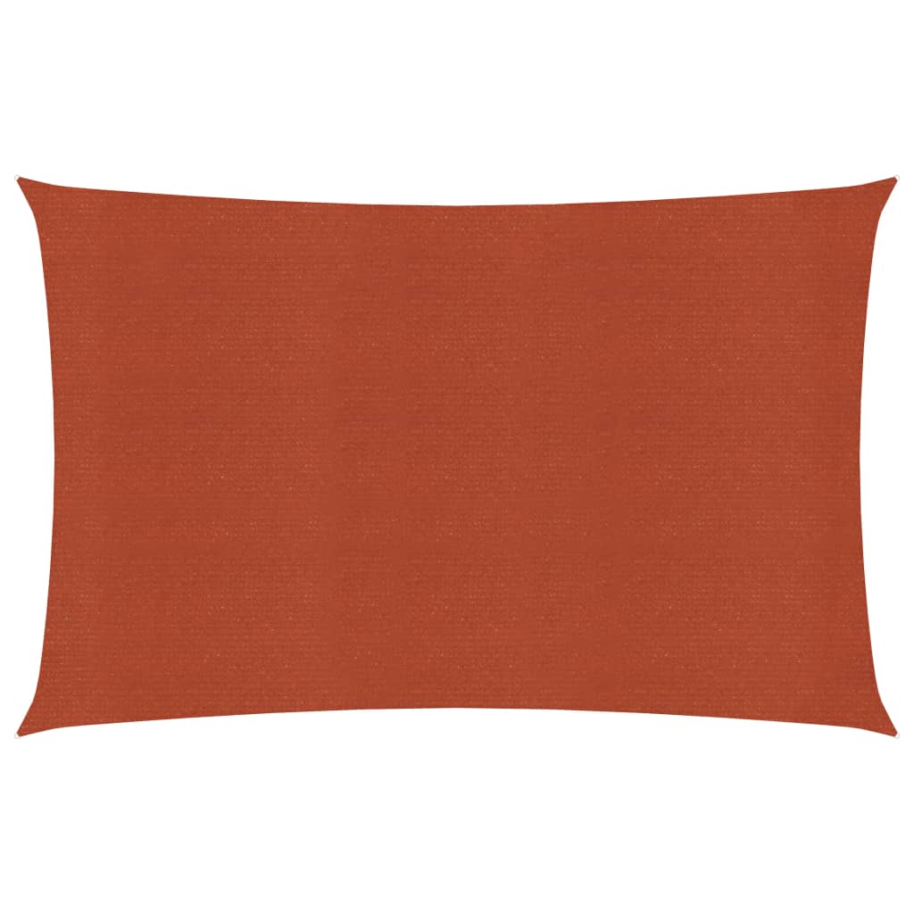 Voile d'ombrage 160 g/m² Terre cuite 2x4 m PEHD