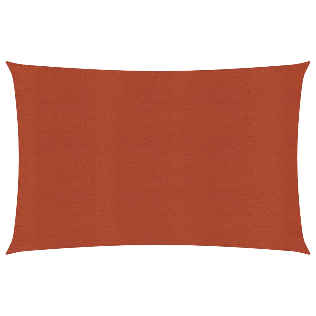 Voile d'ombrage 160 g/m² Terre cuite 2x4,5 m PEHD