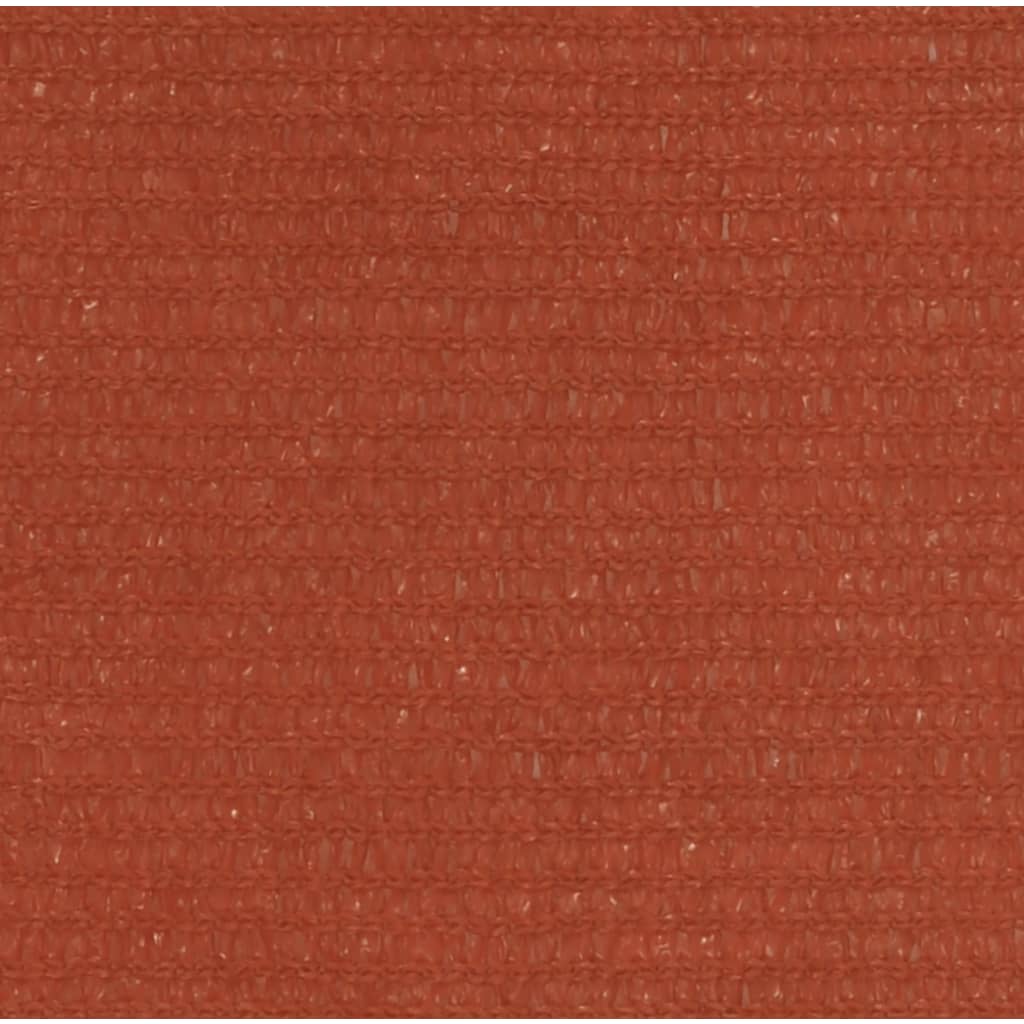 Voile d'ombrage 160 g/m² Terre cuite 4x4x4 m PEHD