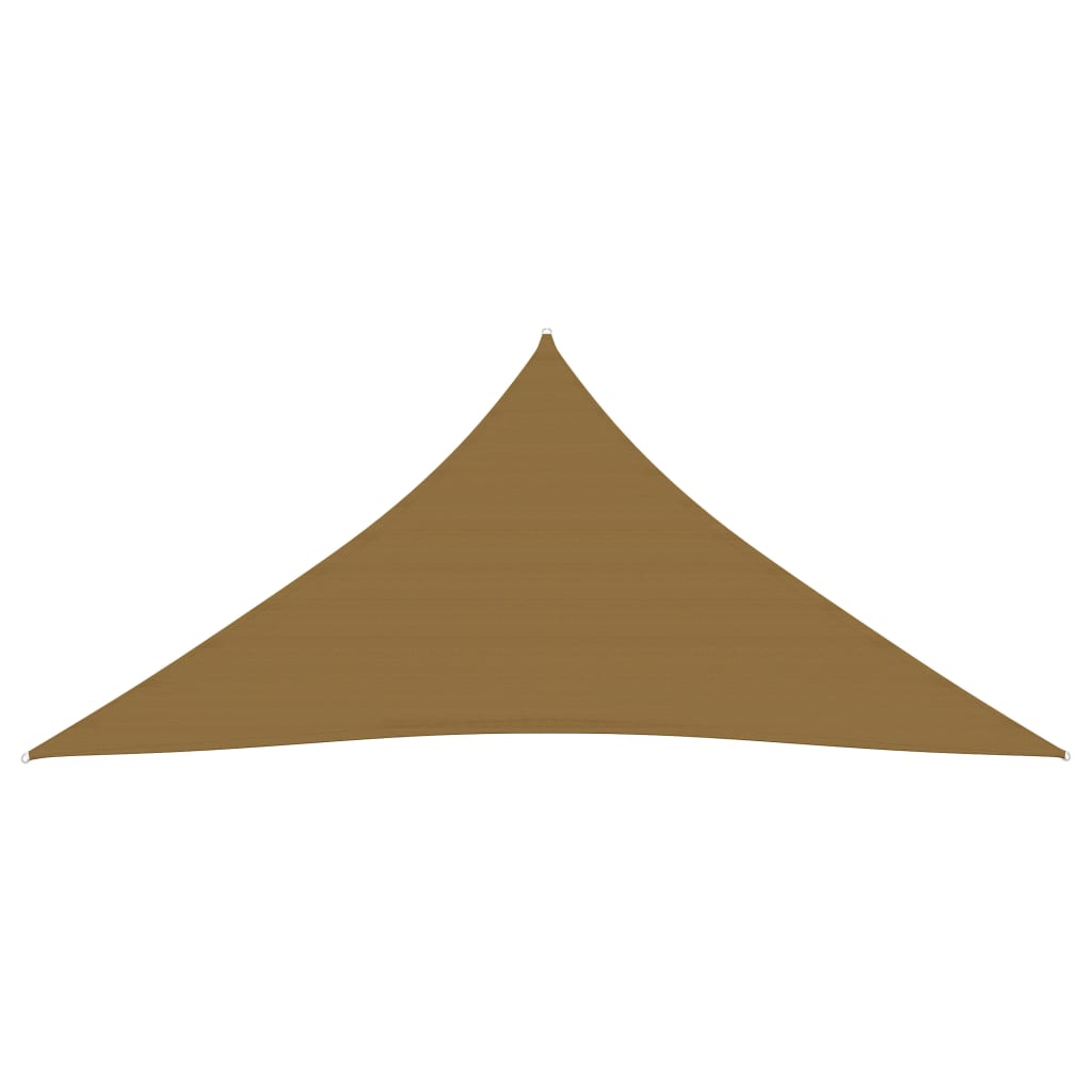 Voile d'ombrage 160 g/m² Taupe 4,5x4,5x4,5 m PEHD