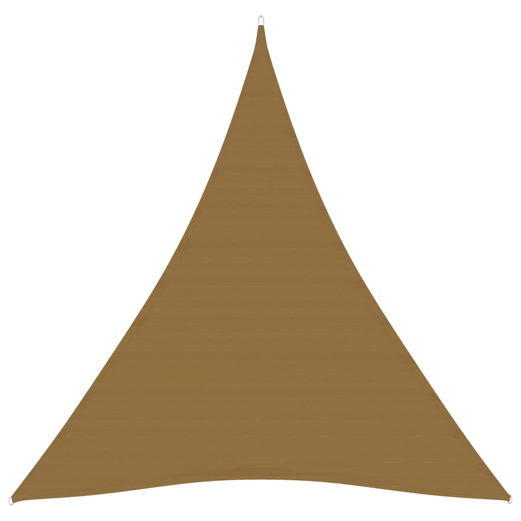 Voile d'ombrage 160 g/m² Taupe 5x6x6 m PEHD