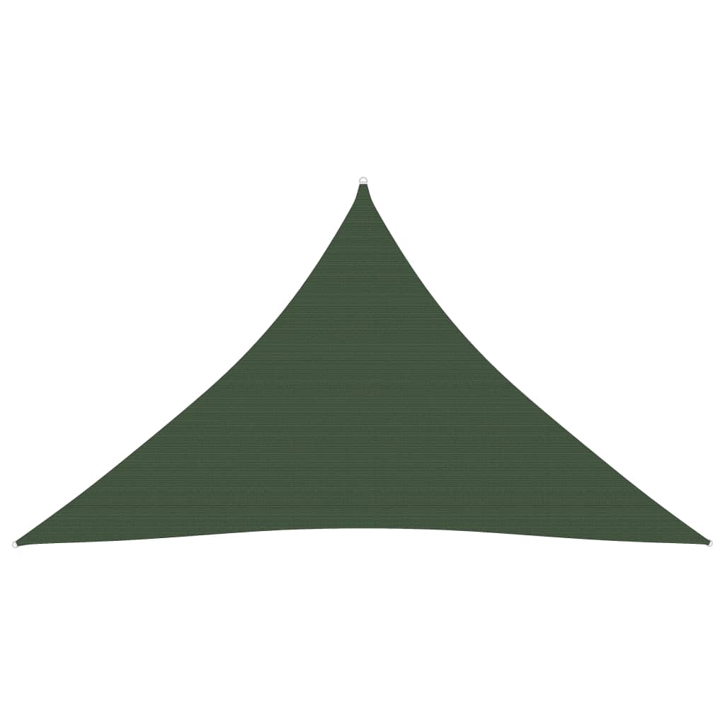 Voile d'ombrage 160 g/m² Vert foncé 3,5x3,5x4,9 m PEHD