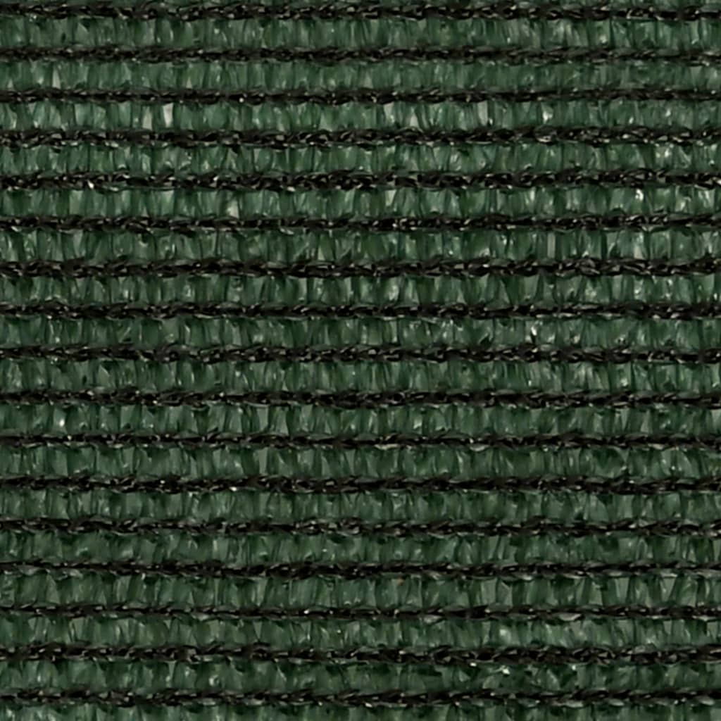 Voile d'ombrage 160 g/m² Vert foncé 3,5x3,5x4,9 m PEHD