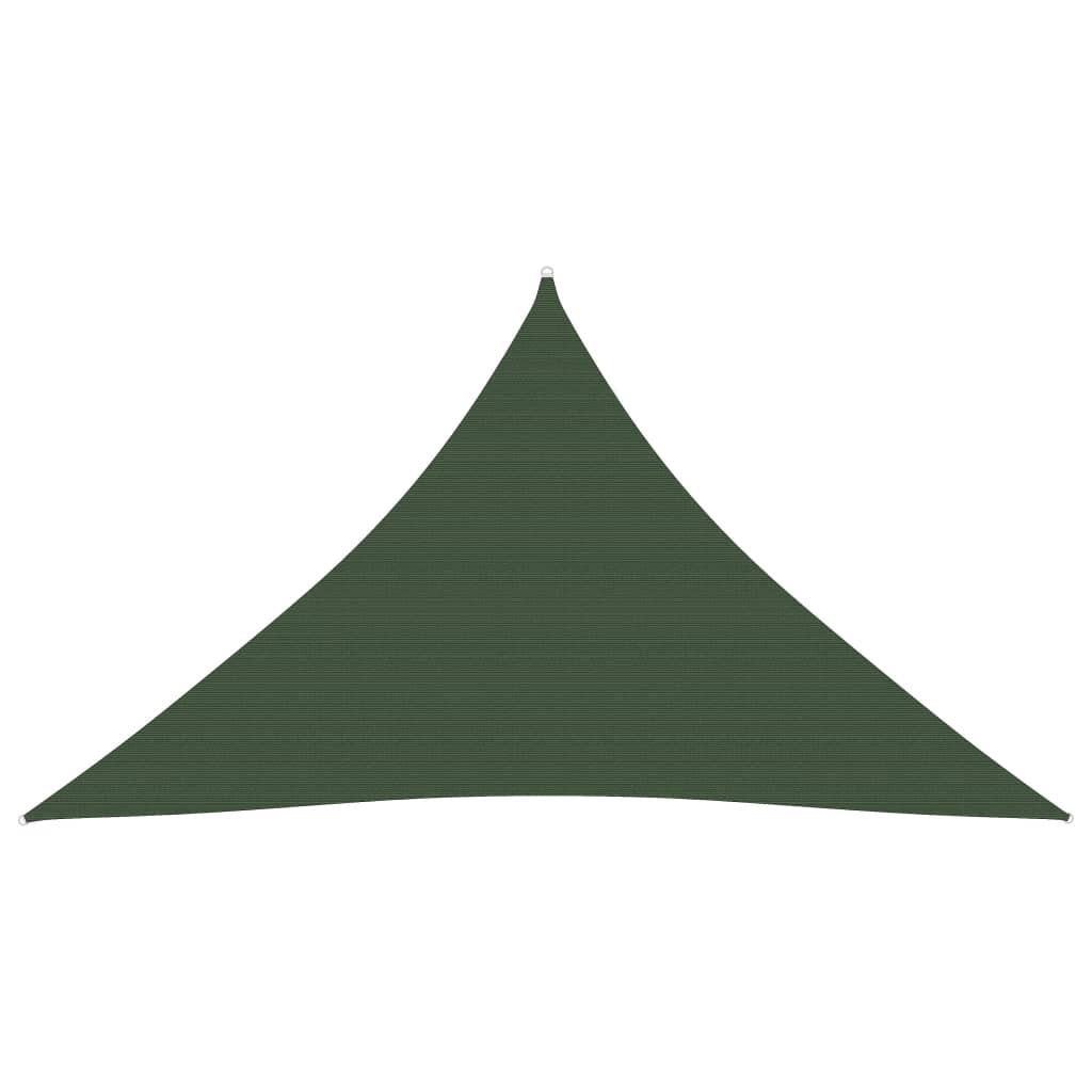 Voile d'ombrage 160 g/m² Vert foncé 4x4x5,8 m PEHD