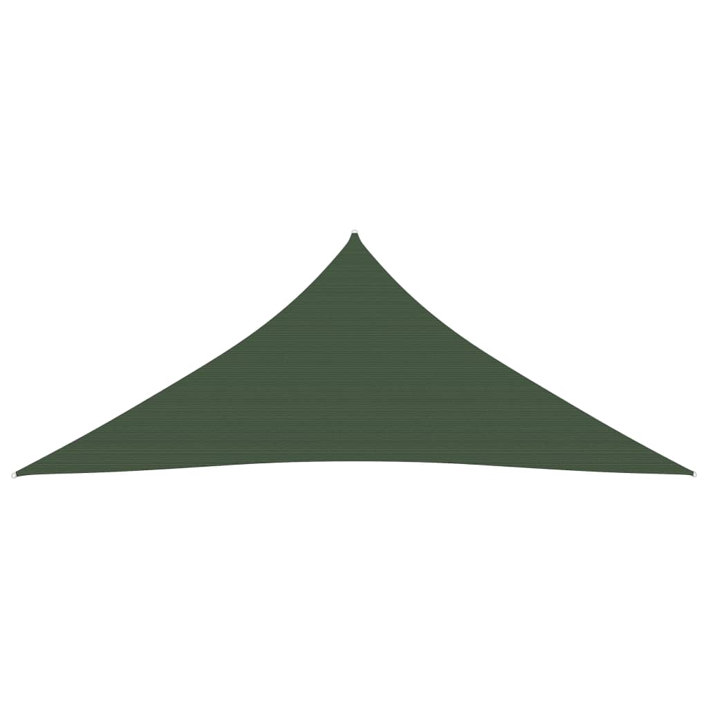 Voile d'ombrage 160 g/m² Vert foncé 5x6x6 m PEHD