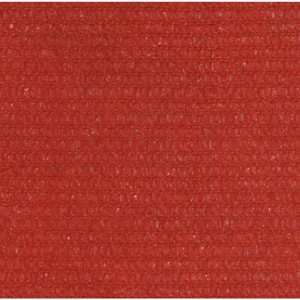Voile d'ombrage 160 g/m² Rouge 2x4,5 m PEHD
