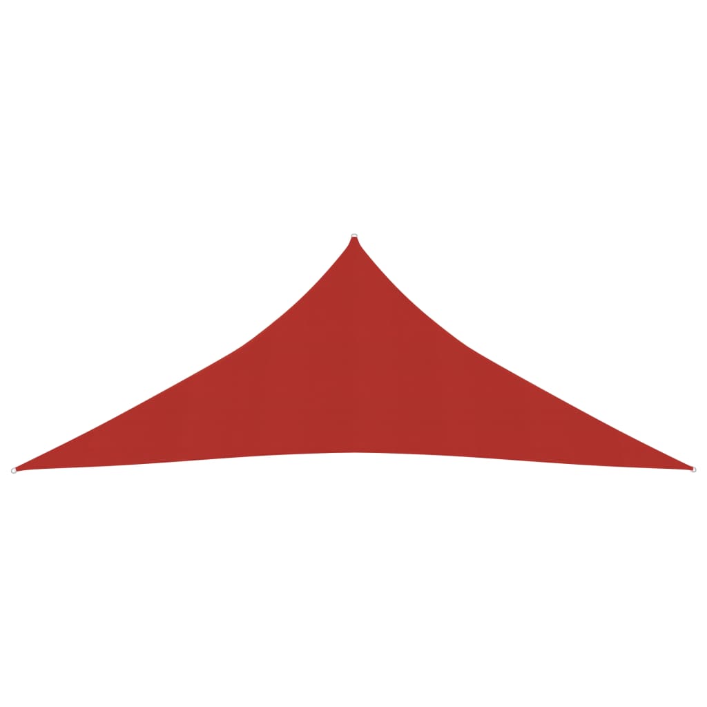 Voile d'ombrage 160 g/m² Rouge 4x4x4 m PEHD