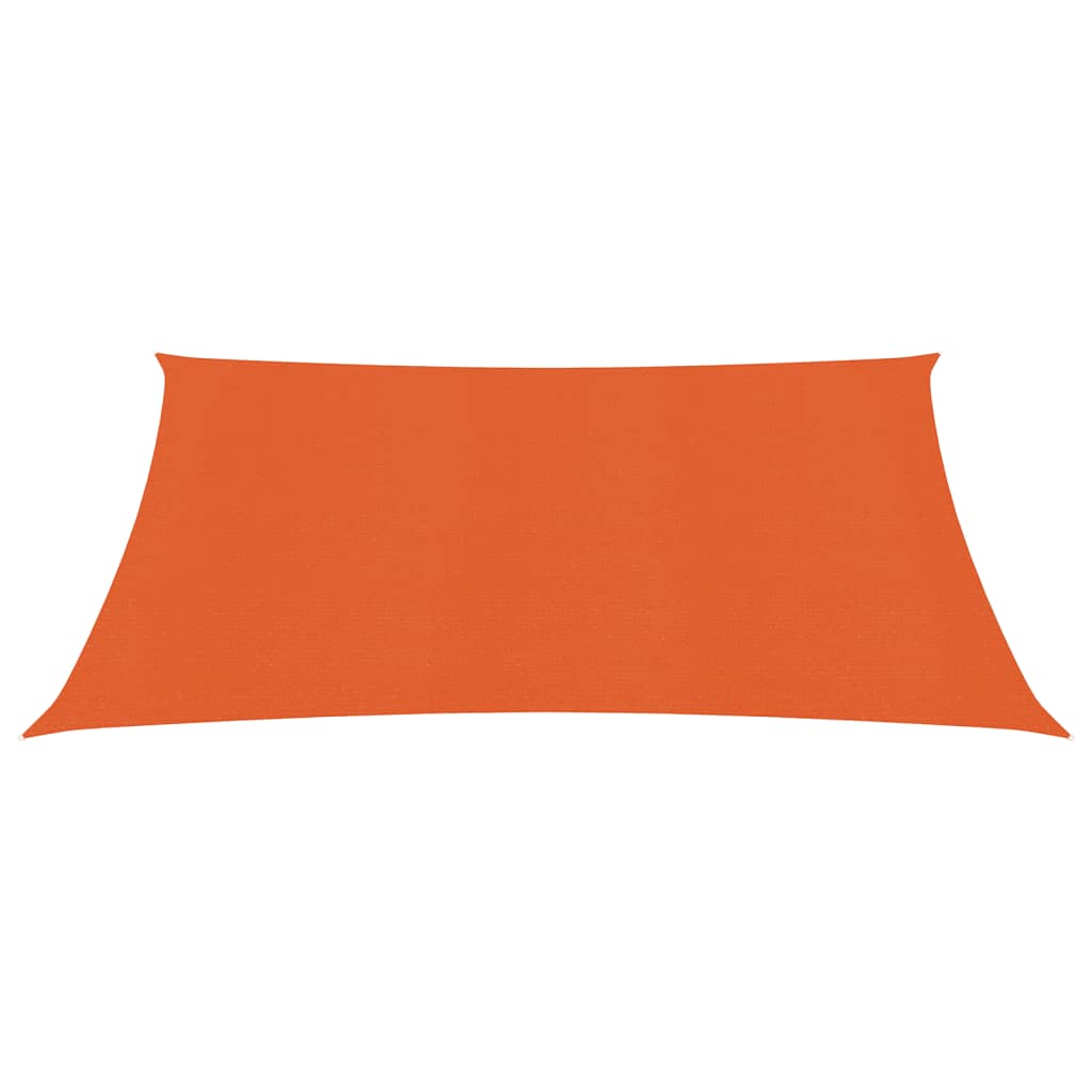 Voile d'ombrage 160 g/m² Orange 3,6x3,6 m PEHD