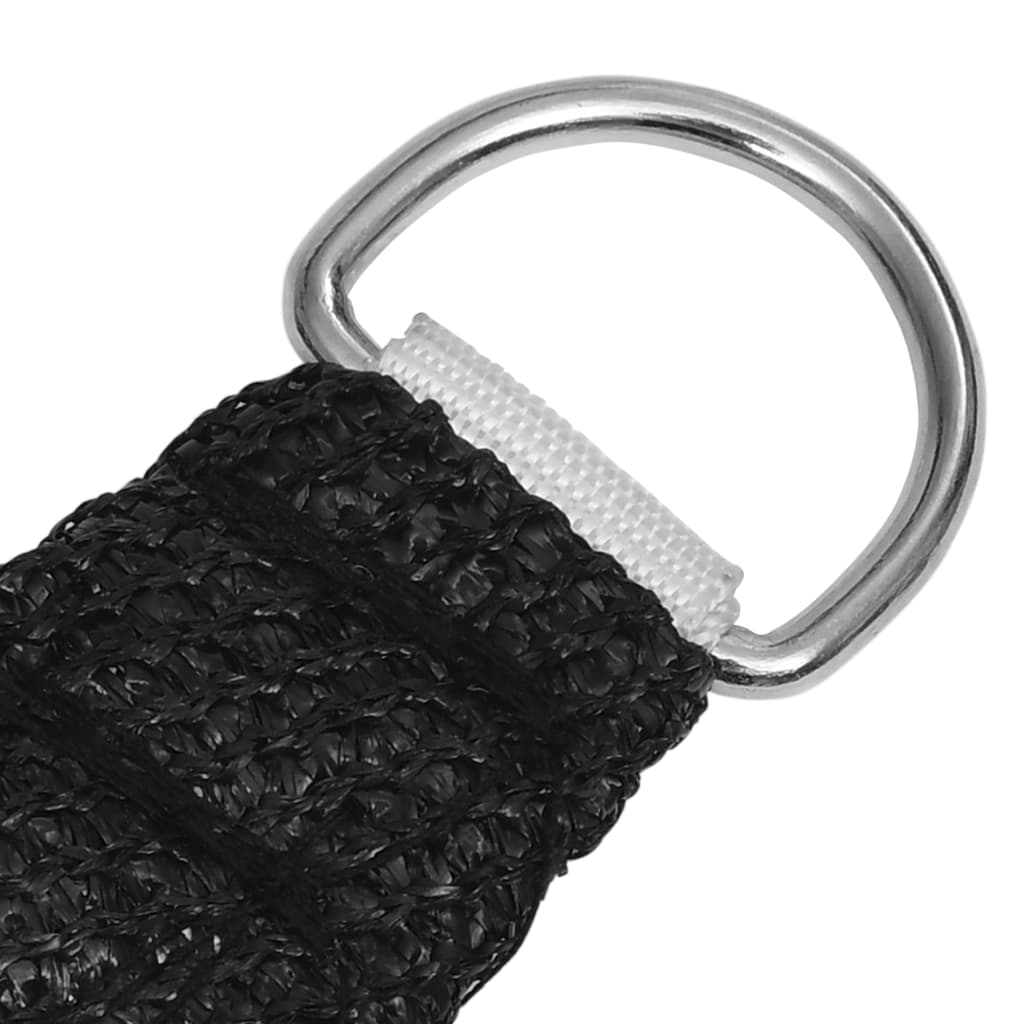 Voile d'ombrage 160 g/m² Noir 2,5x2,5 m PEHD