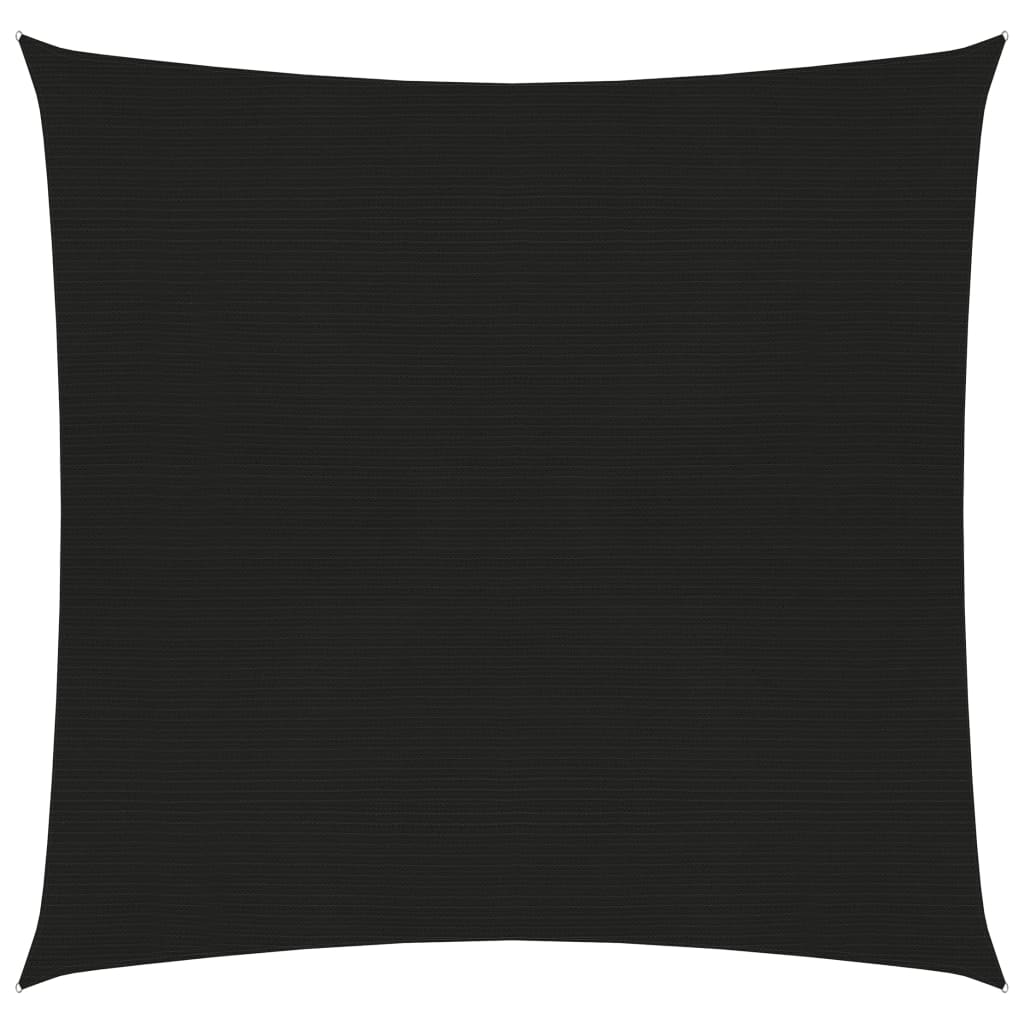 Voile d'ombrage 160 g/m² Noir 4,5x4,5 m PEHD