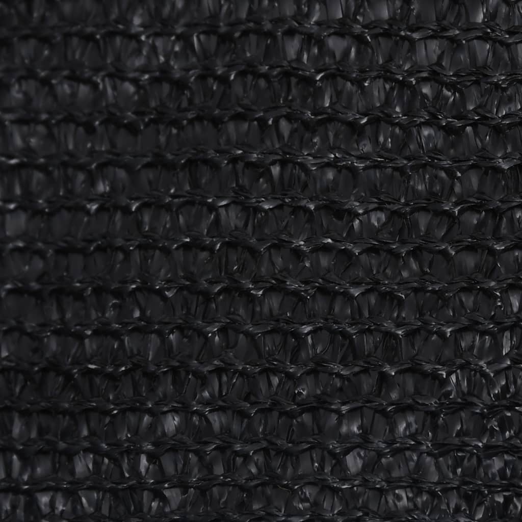 Voile d'ombrage 160 g/m² Noir 3x4,5 m PEHD