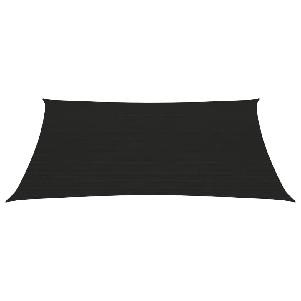 Voile d'ombrage 160 g/m² Noir 3,5x4,5 m PEHD