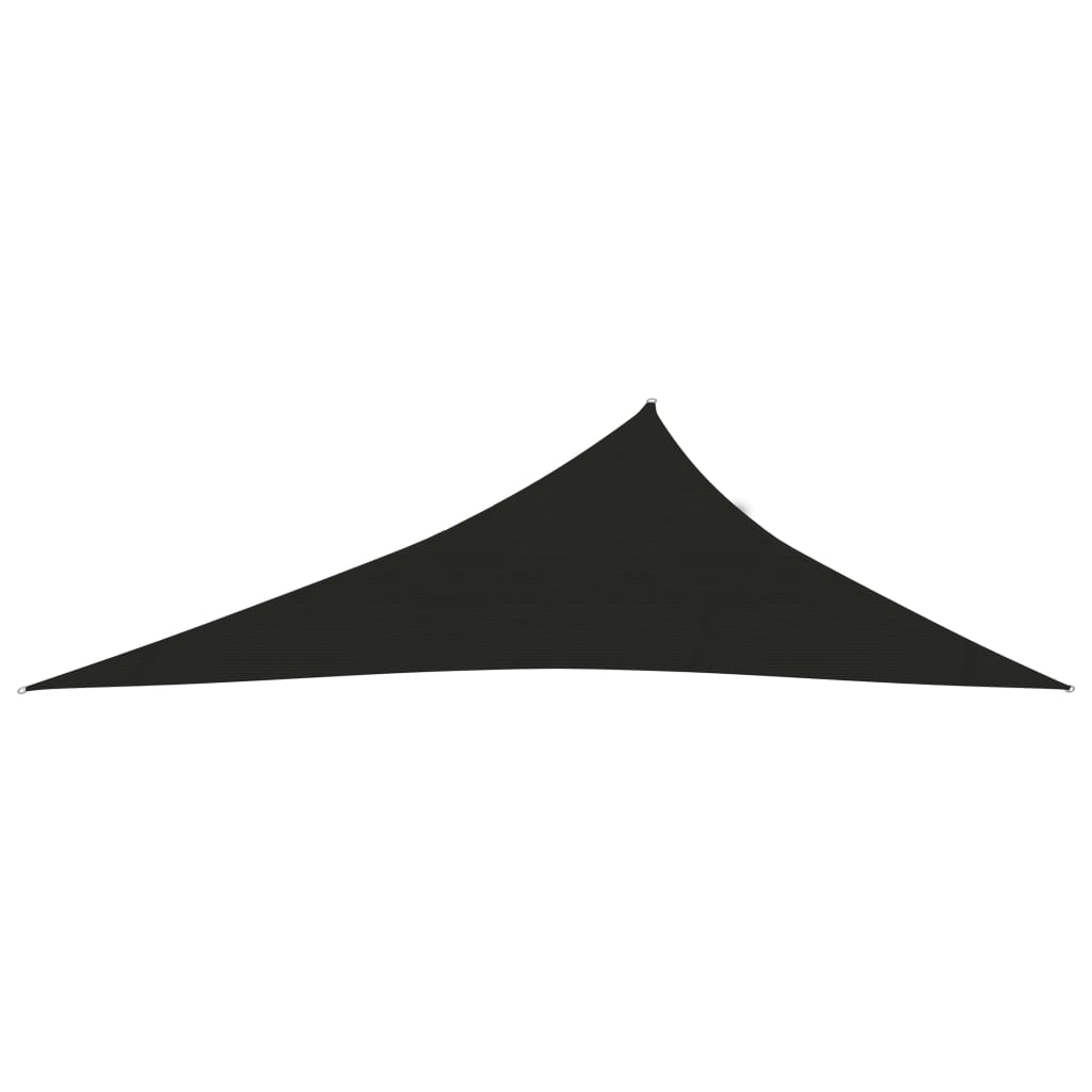 Voile d'ombrage 160 g/m² Noir 3x4x5 m PEHD