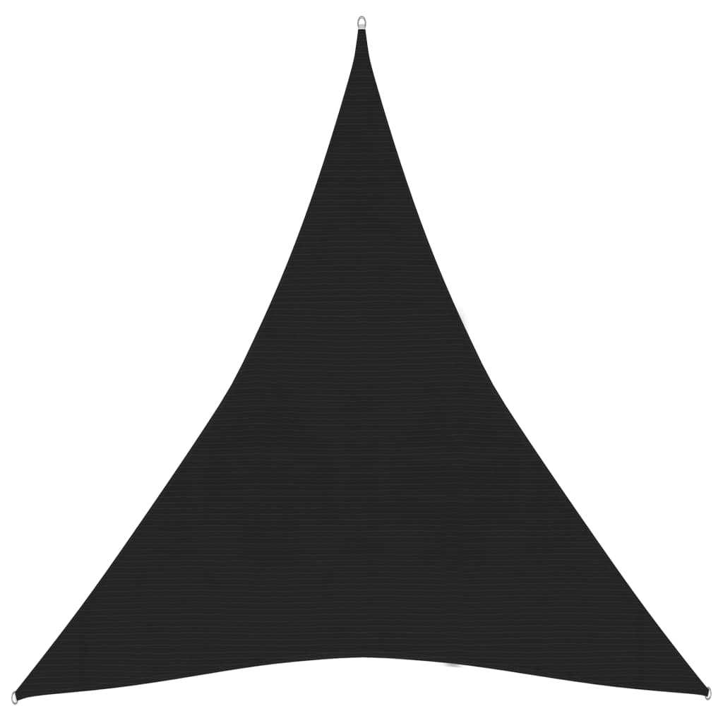Voile d'ombrage 160 g/m² Noir 4x5x5 m PEHD