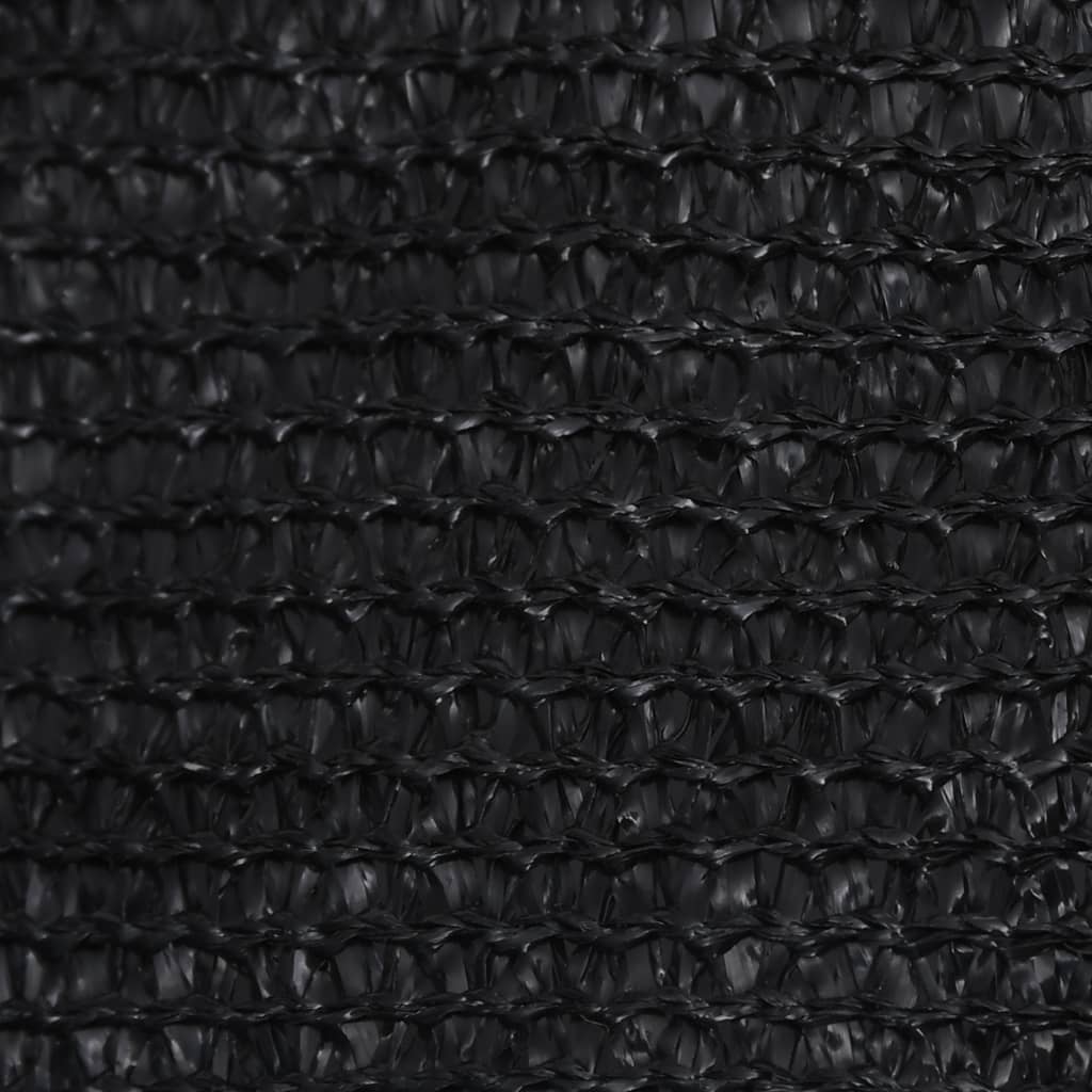 Voile d'ombrage 160 g/m² Noir 5x5x5 m PEHD