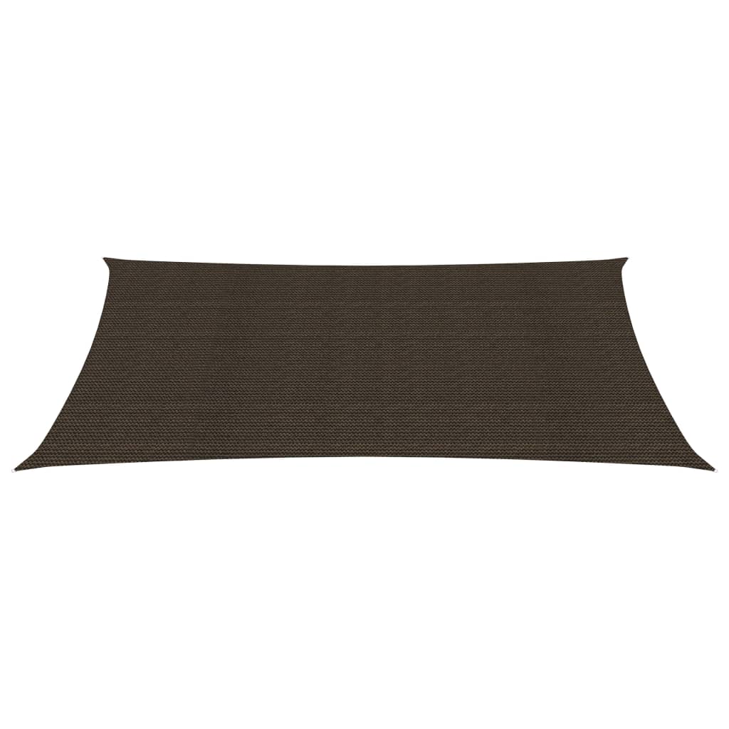 Voile d'ombrage 160 g/m² Marron 2x4 m PEHD