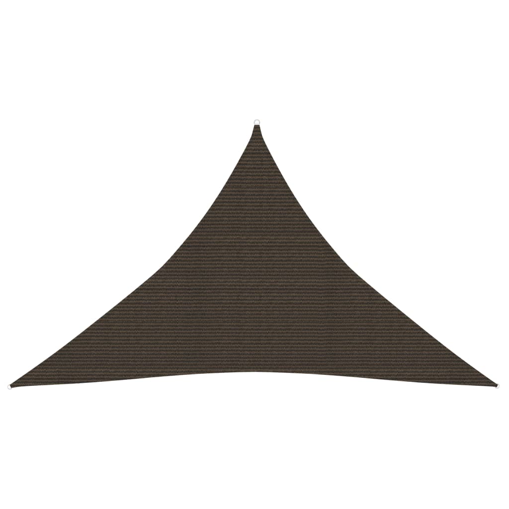 Voile d'ombrage 160 g/m² Marron 3,5x3,5x4,9 m PEHD
