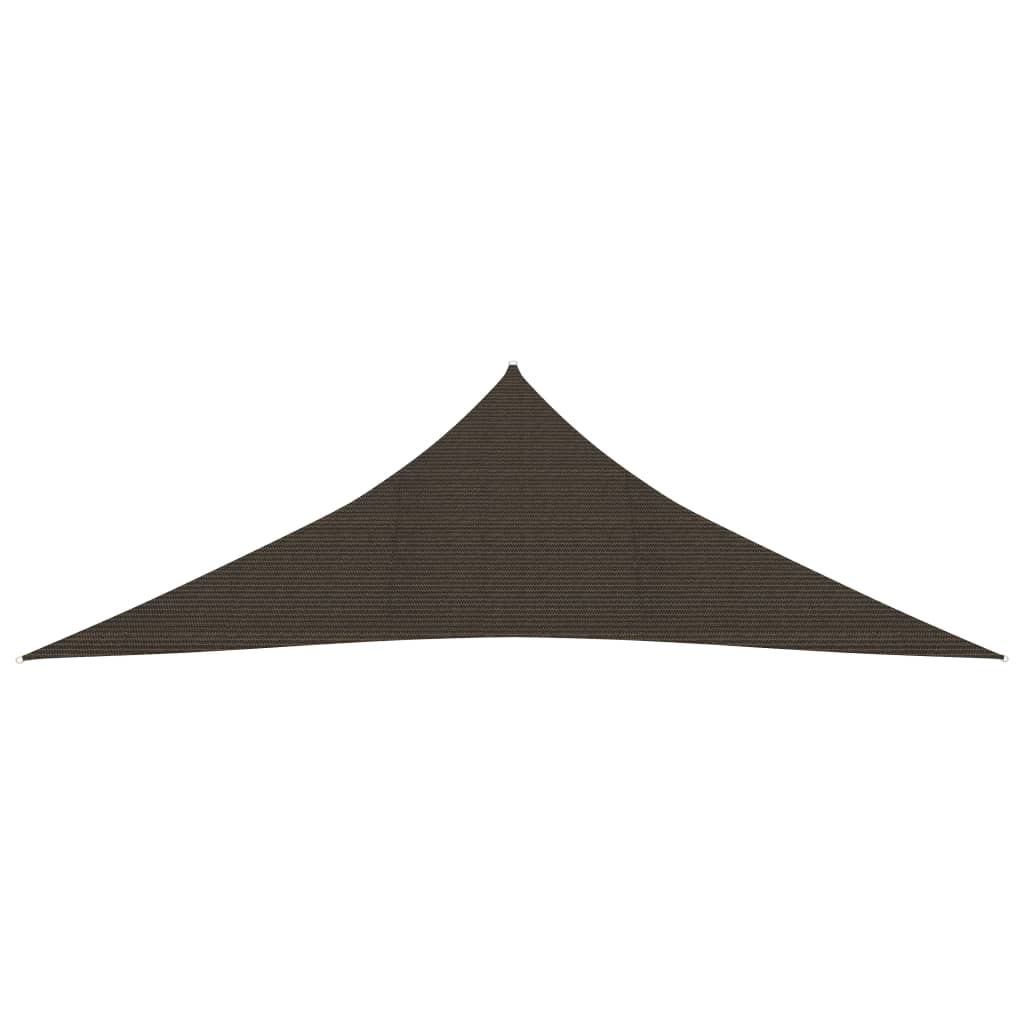 Voile d'ombrage 160 g/m² Marron 3,5x3,5x4,9 m PEHD