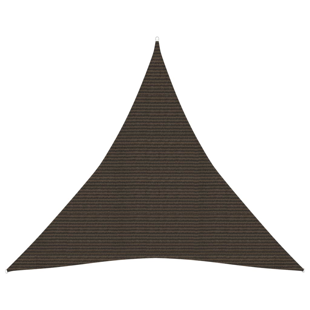 Voile d'ombrage 160 g/m² Marron 4,5x4,5x4,5 m PEHD
