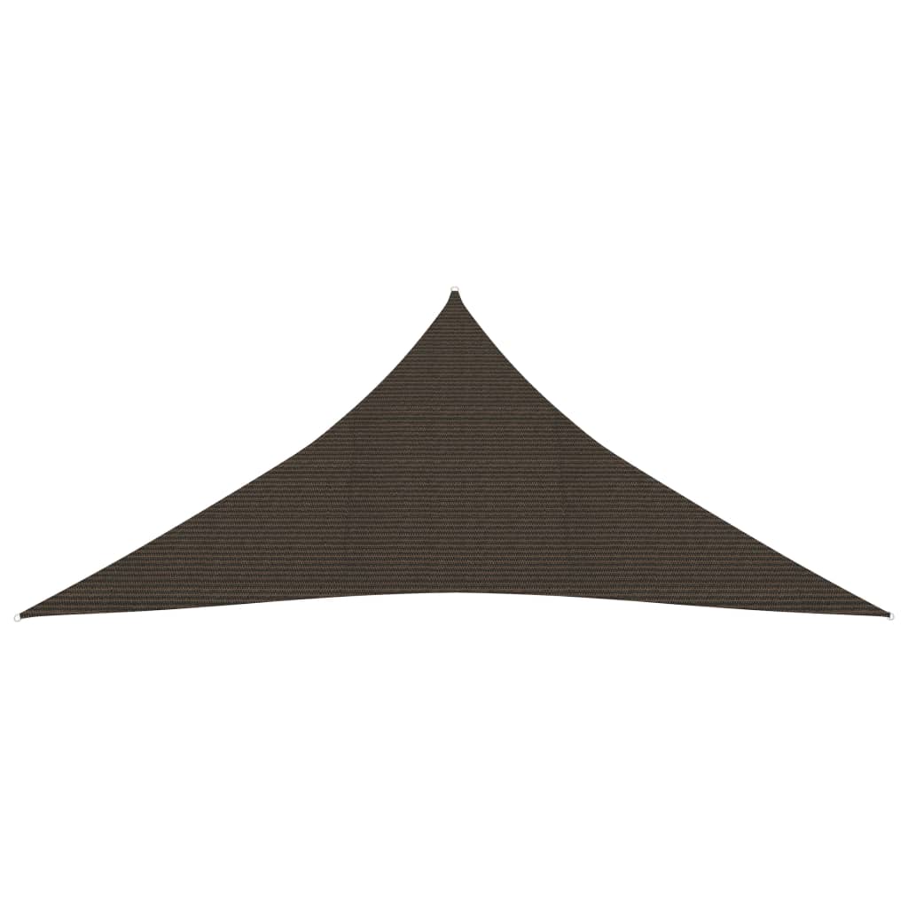 Voile d'ombrage 160 g/m² Marron 4,5x4,5x4,5 m PEHD