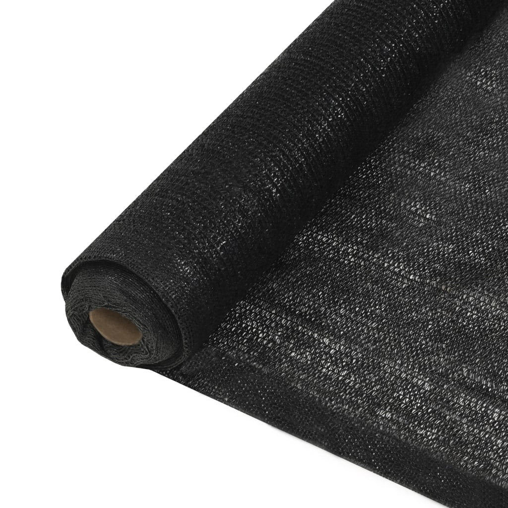 Filet brise-vue PEHD 1x50 m Noir 150 g/m²