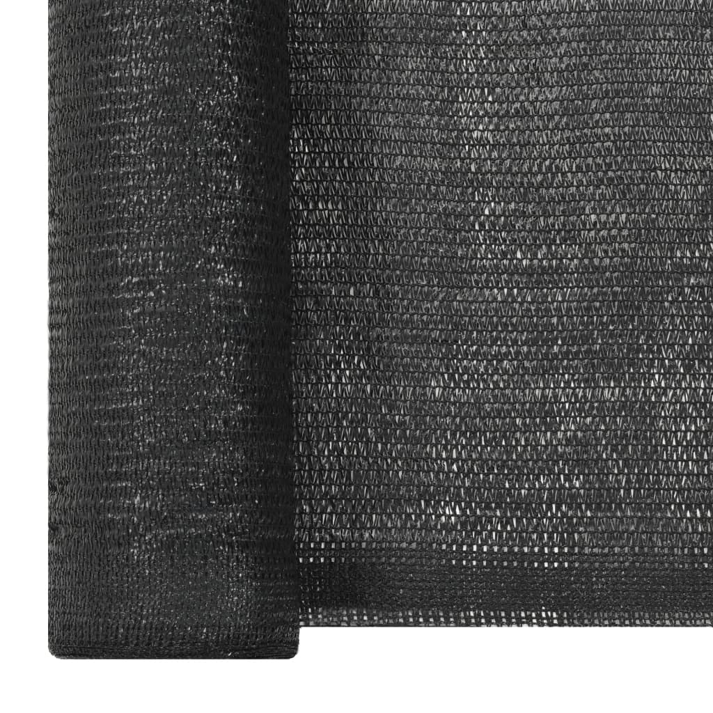 Filet brise-vue PEHD 1x50 m Noir 150 g/m²