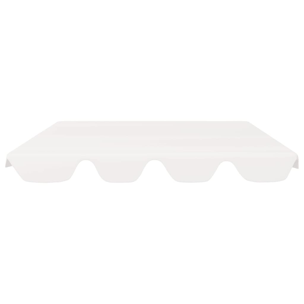 Toit de rechange de balançoire Blanc 150/130x70/105 cm 270 g/m²