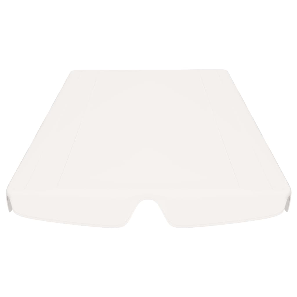 Toit de rechange de balançoire Blanc 150/130x70/105 cm 270 g/m²