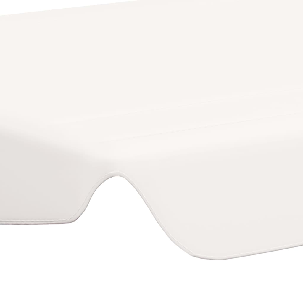 Toit de rechange de balançoire Blanc 150/130x70/105 cm 270 g/m²