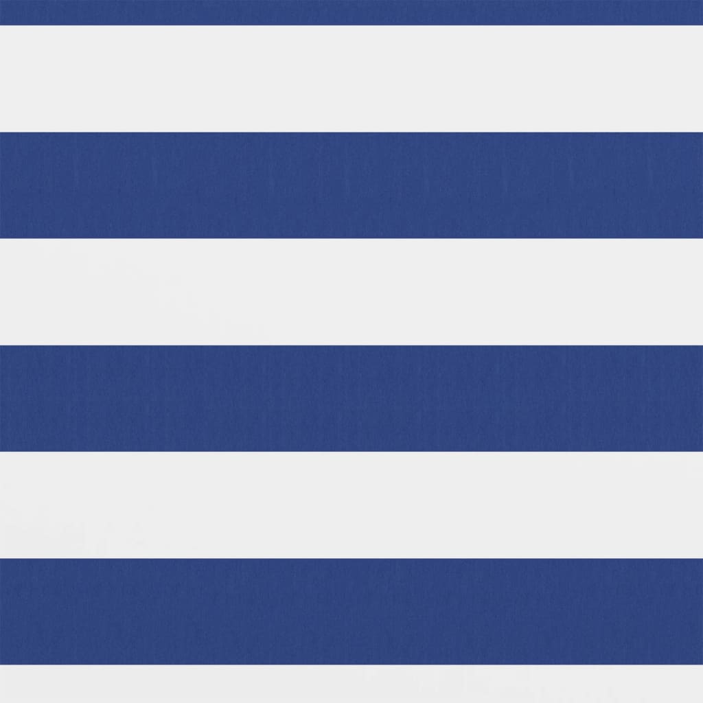 Écran de balcon Blanc et bleu 75x300 cm Tissu Oxford