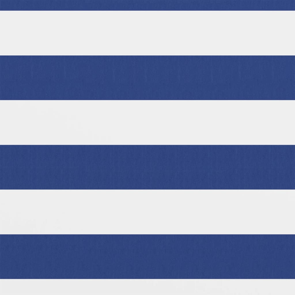 Écran de balcon Blanc et bleu 90x600 cm Tissu Oxford