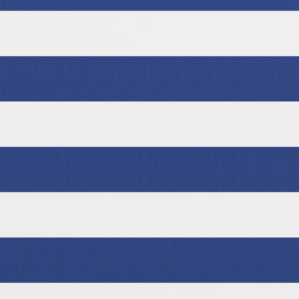 Écran de balcon Blanc et bleu 120x600 cm Tissu Oxford