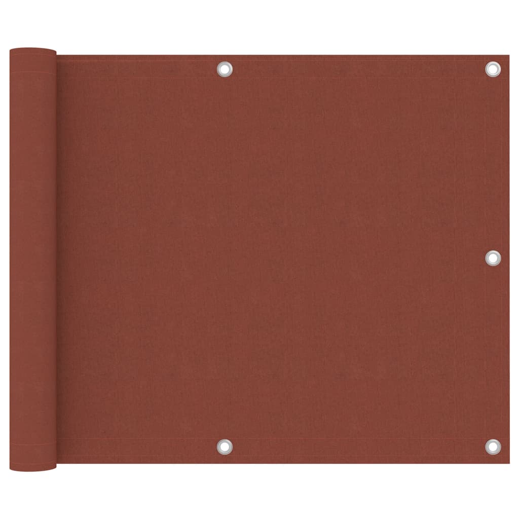 Écran de balcon Terre cuite 75x300 cm Tissu Oxford