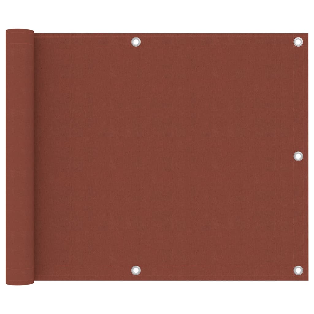 Écran de balcon Terre cuite 75x500 cm Tissu Oxford