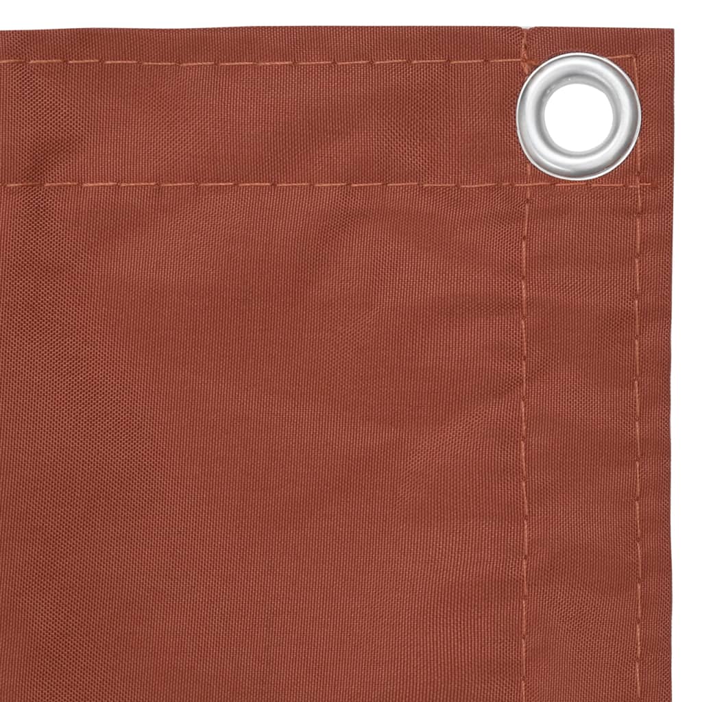 Écran de balcon Terre cuite 75x500 cm Tissu Oxford