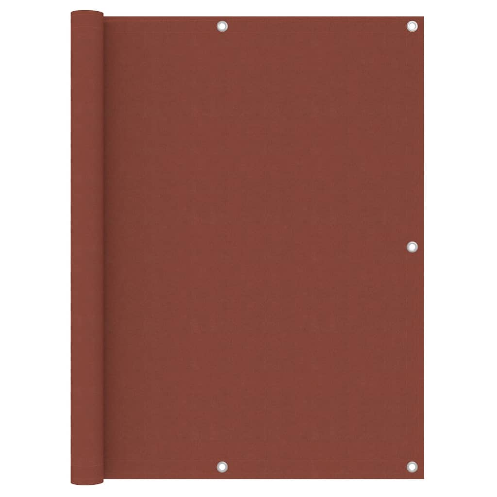 Écran de balcon Terre cuite 120x500 cm Tissu Oxford