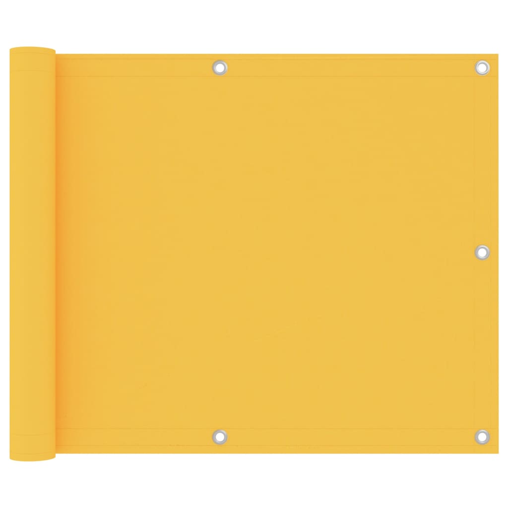 Écran de balcon Jaune 75x300 cm Tissu Oxford