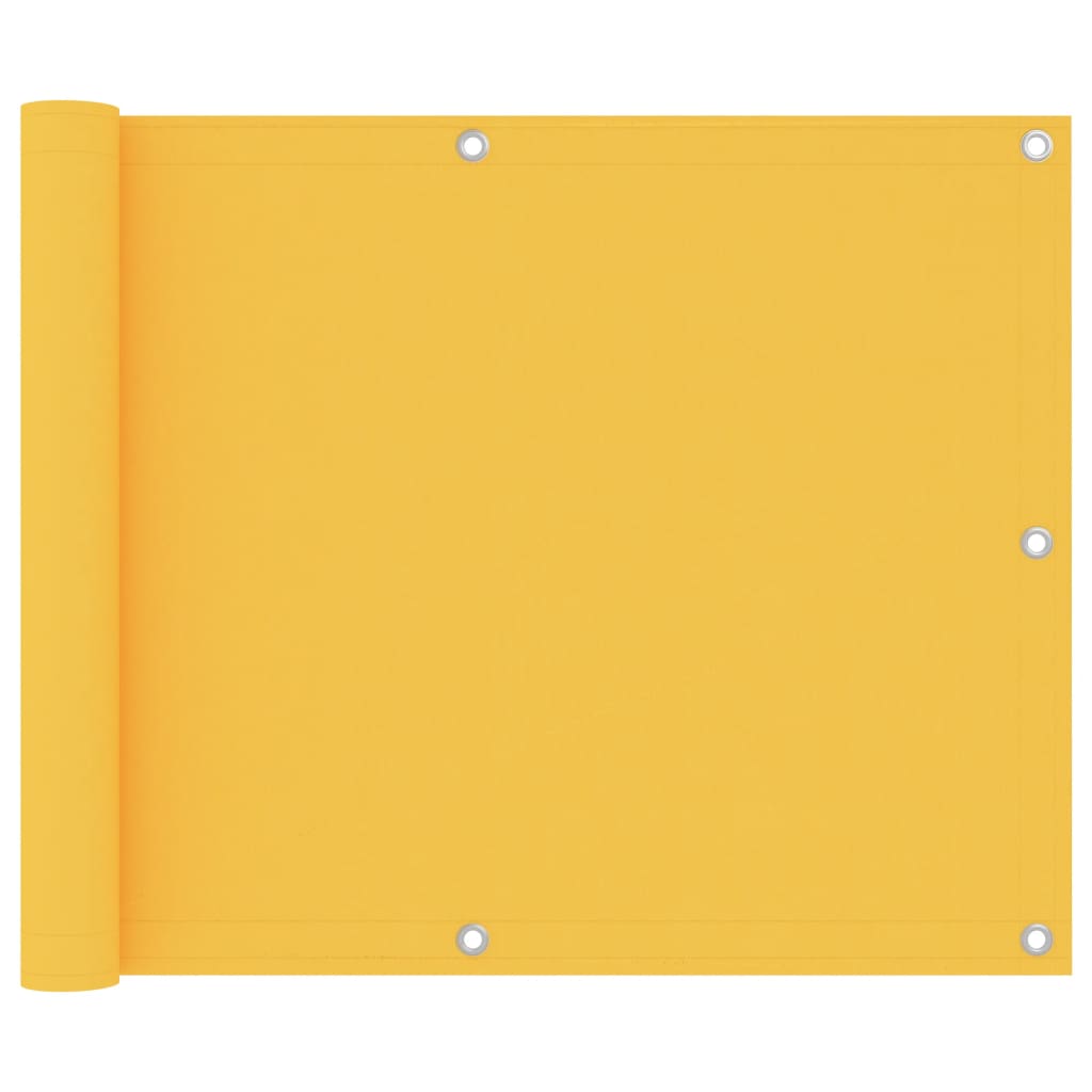Écran de balcon Jaune 75x500 cm Tissu Oxford
