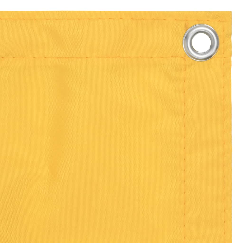 Écran de balcon Jaune 75x500 cm Tissu Oxford