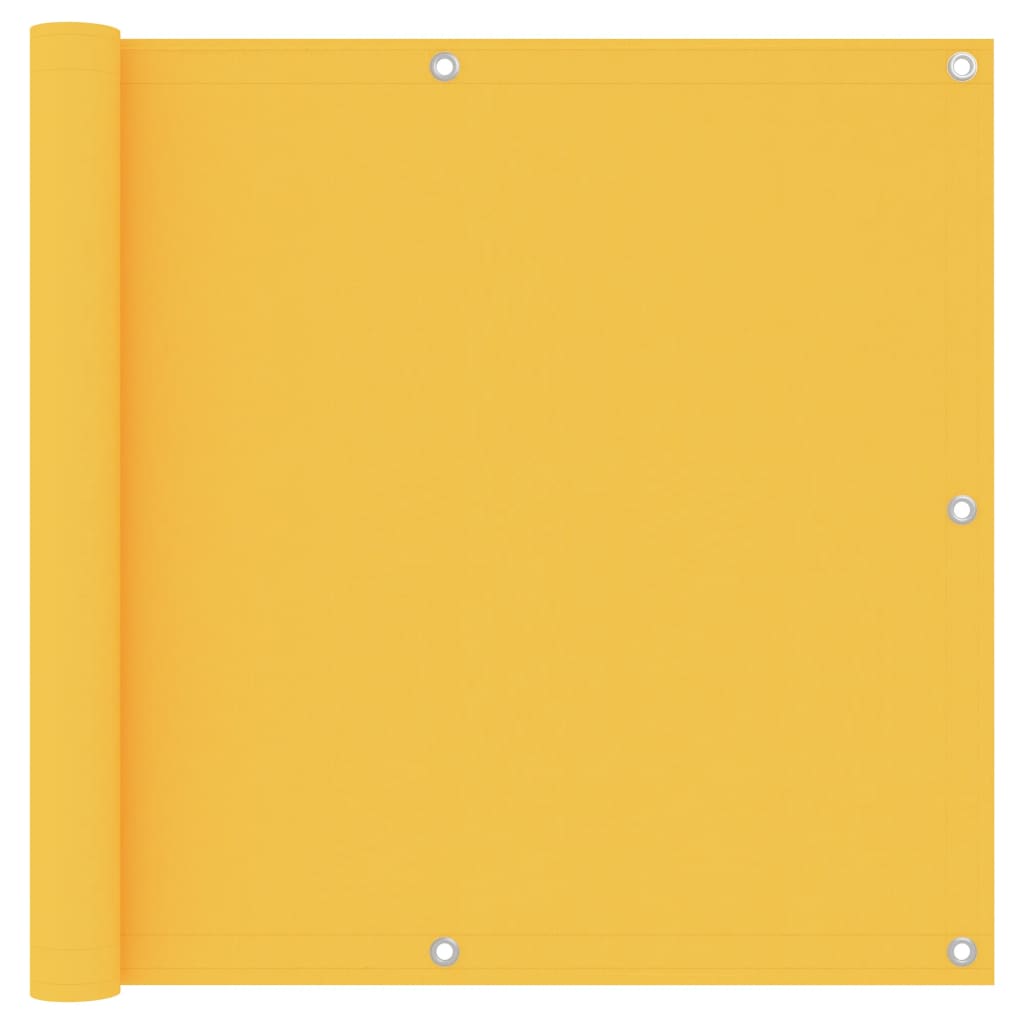 Écran de balcon Jaune 90x500 cm Tissu Oxford