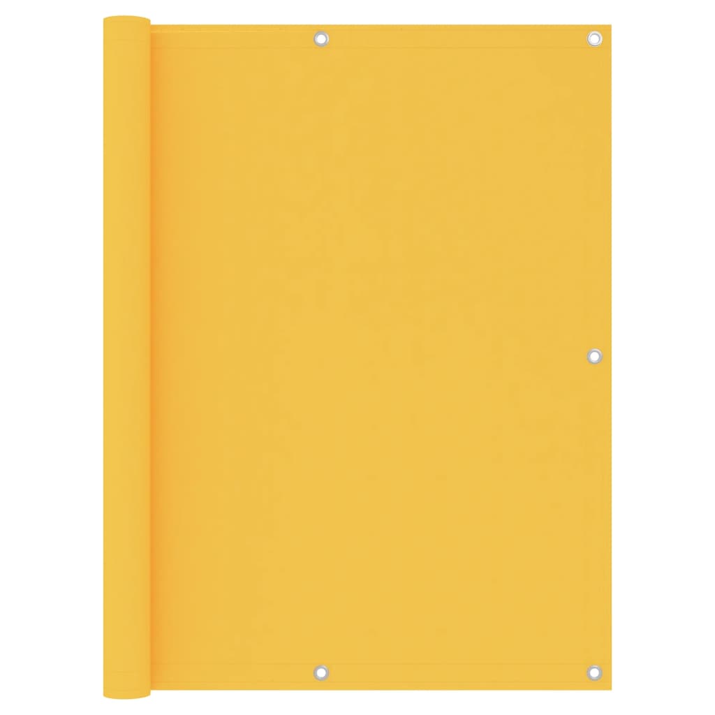 Écran de balcon Jaune 120x300 cm Tissu Oxford