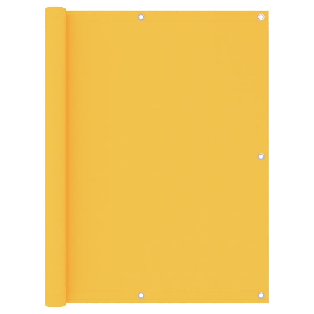 Écran de balcon Jaune 120x500 cm Tissu Oxford