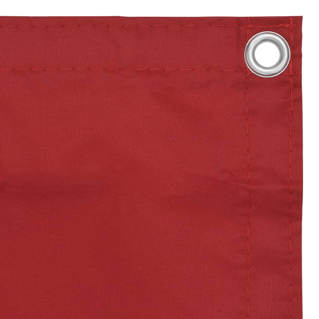 Écran de balcon Rouge 75x600 cm Tissu Oxford
