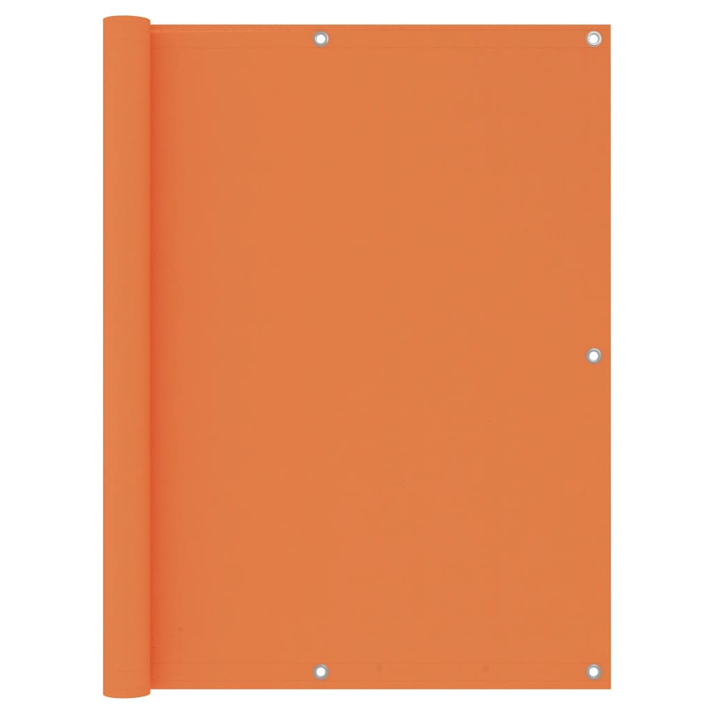 Écran de balcon Orange 120x500 cm Tissu Oxford