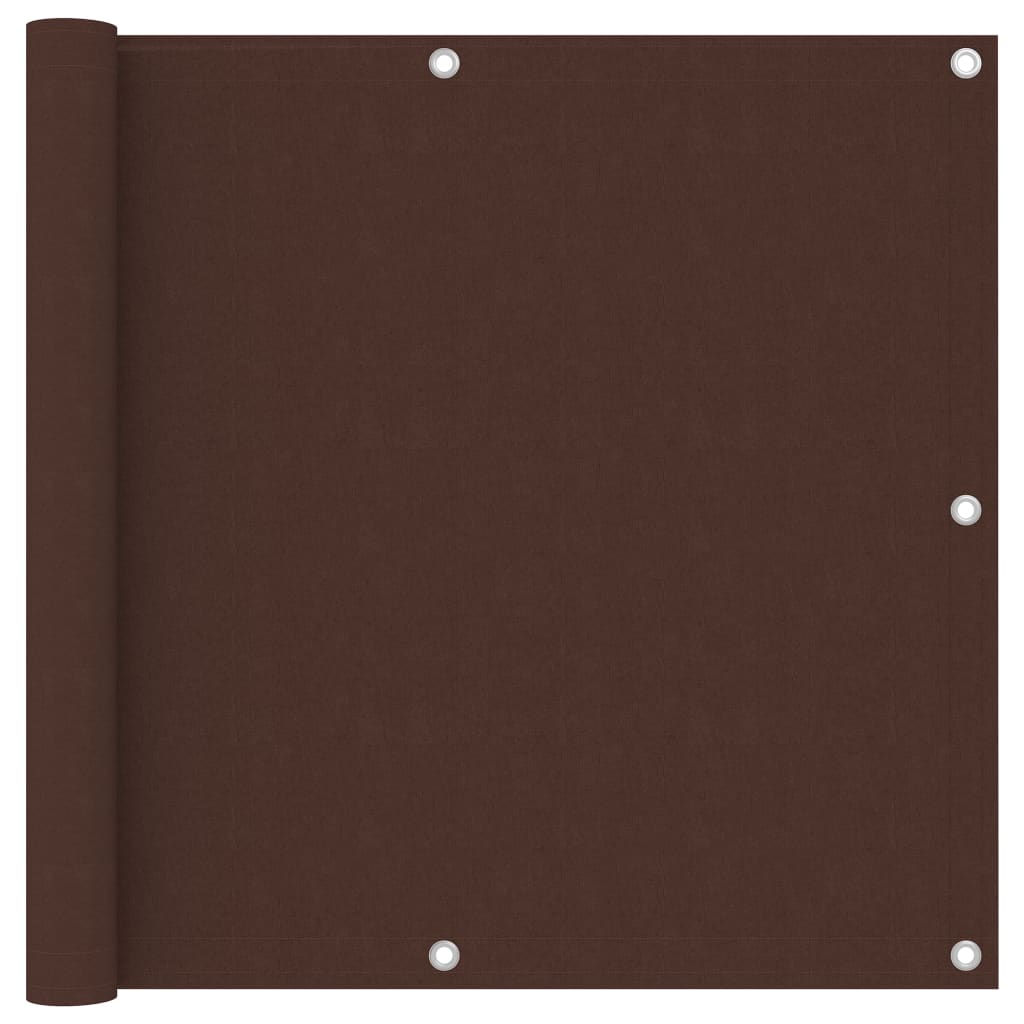 Écran de balcon Marron 90x300 cm Tissu Oxford