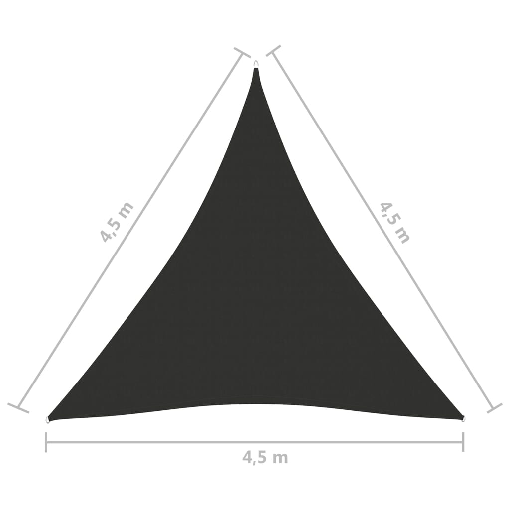 Voile de parasol Tissu Oxford triangulaire 4,5x4,5x4,5 m