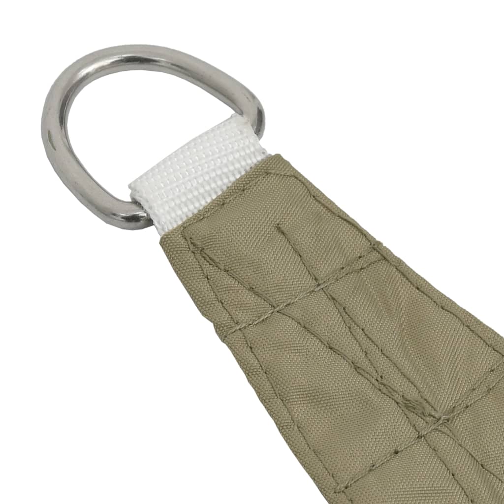 Voile de parasol Tissu Oxford triangulaire 4,5x4,5x4,5 m Beige